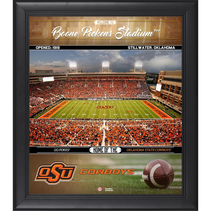 Oklahoma State Cowboys Framed 15'' x 17'' Welcome Home Collage