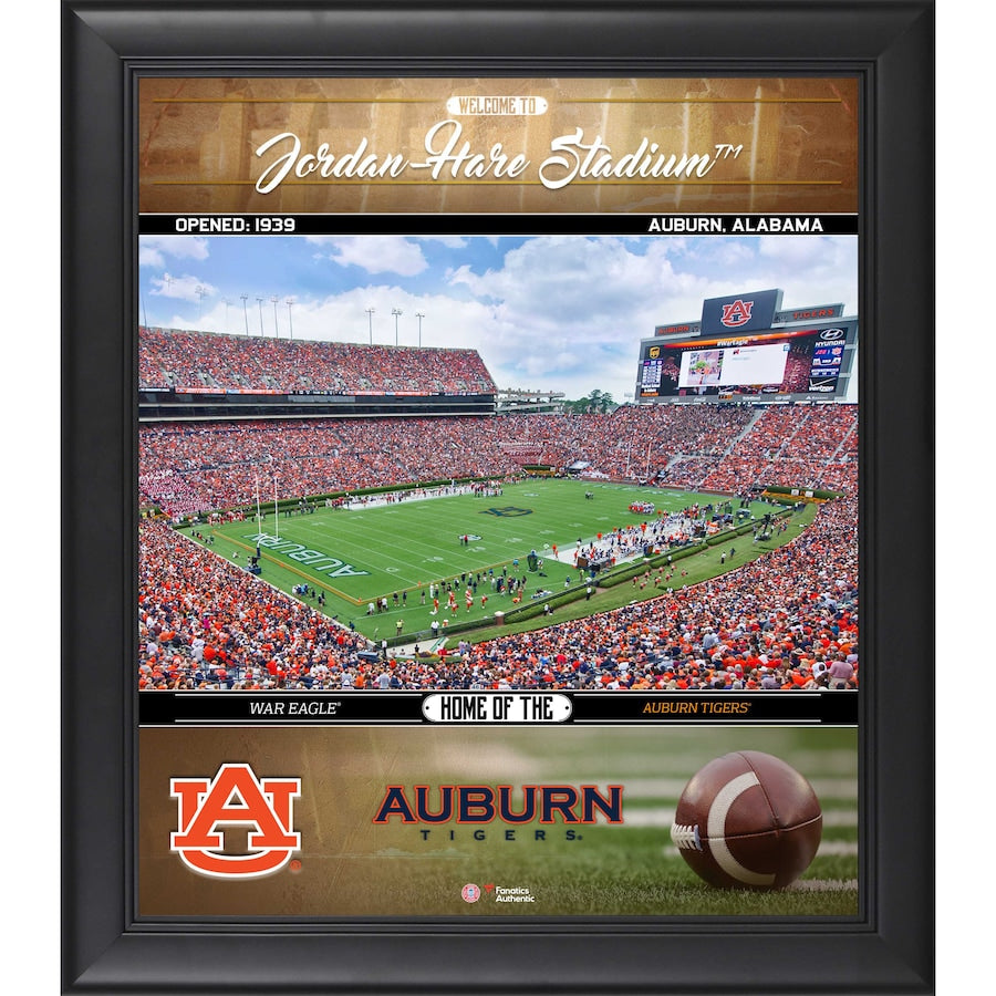 Auburn Tigers Framed 15'' x 17'' Welcome Home Collage