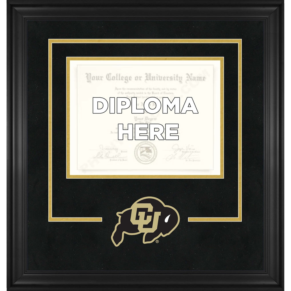 Colorado Buffaloes Deluxe 8.5'' x 11'' Diploma Frame with Team Logo