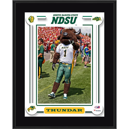 North Dakota State Bison 10.5'' x 13'' Thundar Sublimated Mascot Plaque