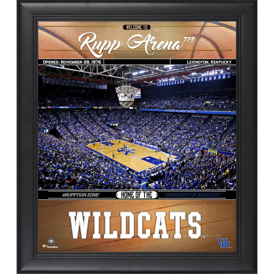Kentucky Wildcats Framed 15'' x 17'' Basketball Welcome Home Collage