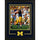 Tom Brady Michigan Wolverines Deluxe Framed Autographed 16'' x 20'' Blue Throwing Photograph