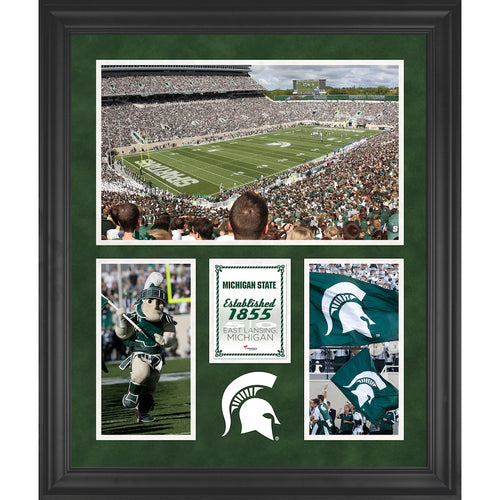 Michigan State Spartans Framed 20'' x 24'' Spartan Stadium 3-Opening Collage