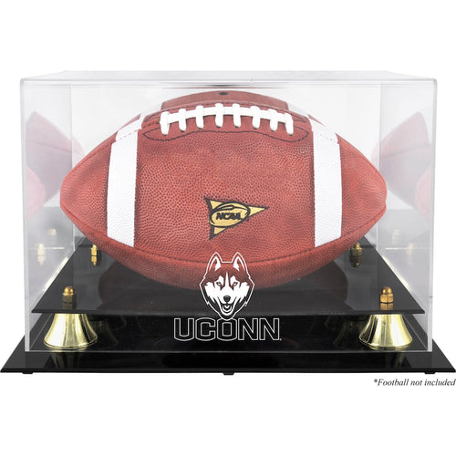UConn Huskies Golden Classic Logo Football Display Case with Mirror Back