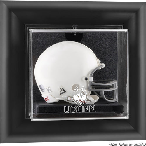 UConn Huskies Black Framed Wall-Mountable Football Display Case
