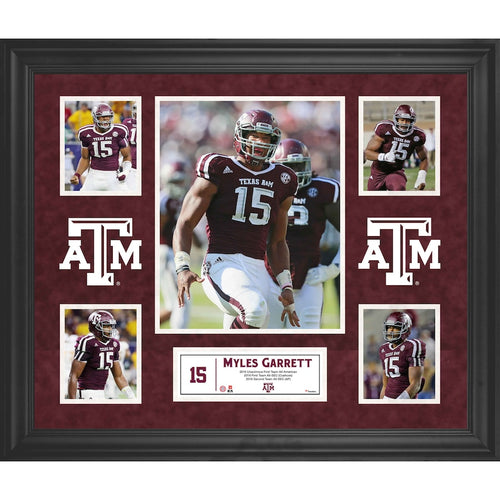 Myles Garrett Texas A&M Aggies Framed 23'' x 27'' 5-Photo Collage