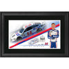 Clint Bowyer Framed 10'' x 18'' Mobil 1 Panoramic Photograph