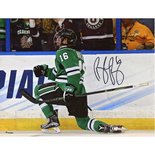 Brock Boeser North Dakota Autographed 8'' x 10'' Goal Celebration Photograph