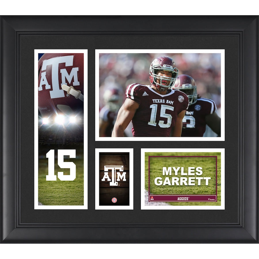 Myles Garrett Texas A&M Aggies Framed 15'' x 17'' Player Collage