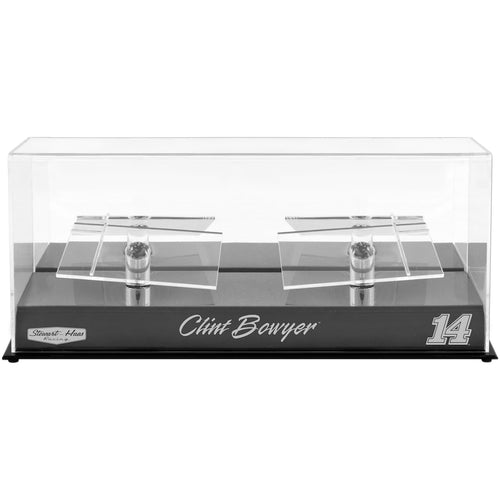 Clint Bowyer #14 Stewart-Haas Racing 2 Car 1/24 Scale Die Cast Display Case With Platforms
