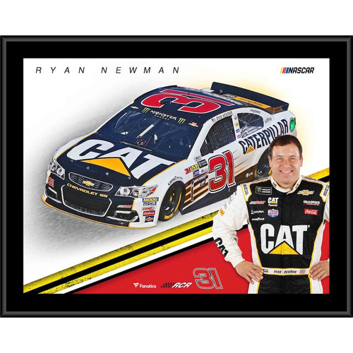 Ryan Newman 12'' x 15'' Caterpillar Sublimated Plaque