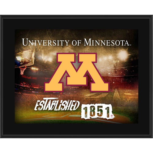 Minnesota Gophers 10.5'' x 13'' Sublimated Horizontal Team Logo Plaque