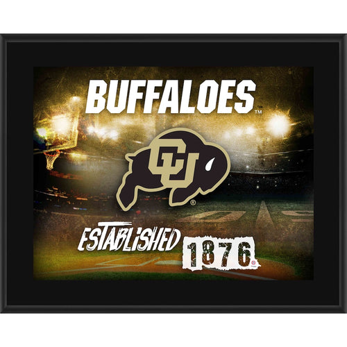 Colorado Buffaloes 10.5'' x 13'' Sublimated Horizontal Team Logo Plaque