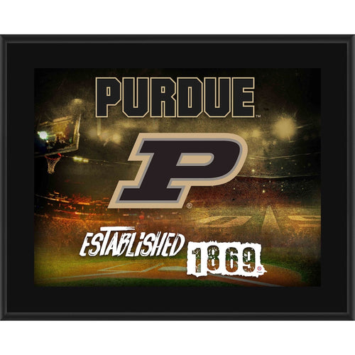 Purdue Boilermakers 10.5'' x 13'' Sublimated Horizontal Team Logo Plaque
