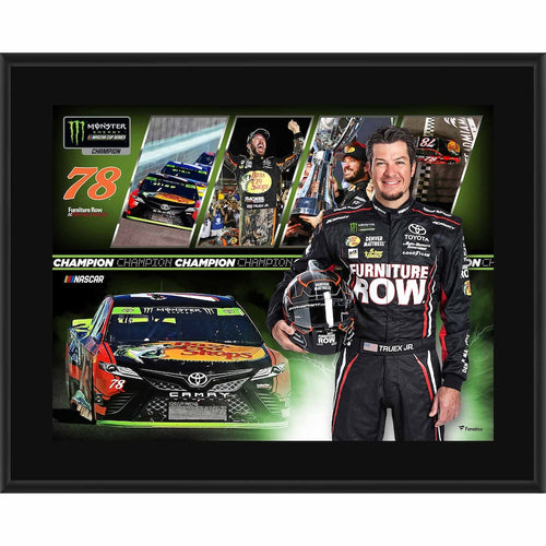 Martin Truex Jr Furniture Row Racing 10.5'' x 13'' 2017 Monster Energy NASCAR Cup Series Champion Sublimated Plaque