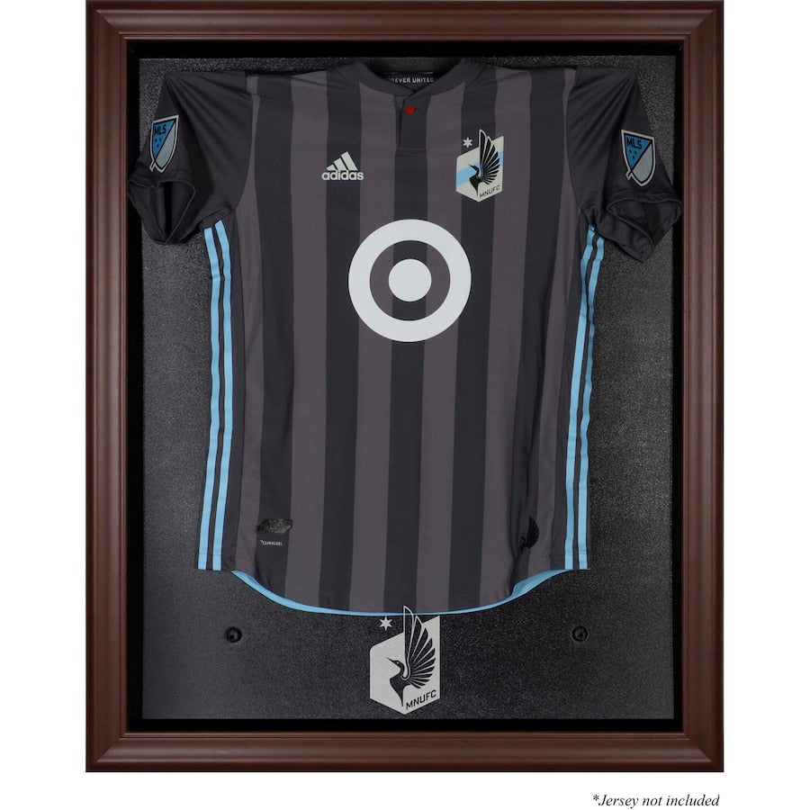 Minnesota United FC Framed Brown Team Logo Jersey Display Case