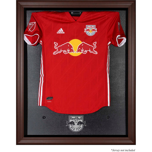 New York Red Bulls Framed Brown Team Logo Jersey Display Case