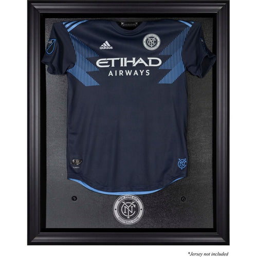 New York City FC Black Framed Team Logo Jersey Display Case