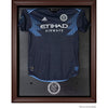 New York City FC Framed Brown Team Logo Jersey Display Case