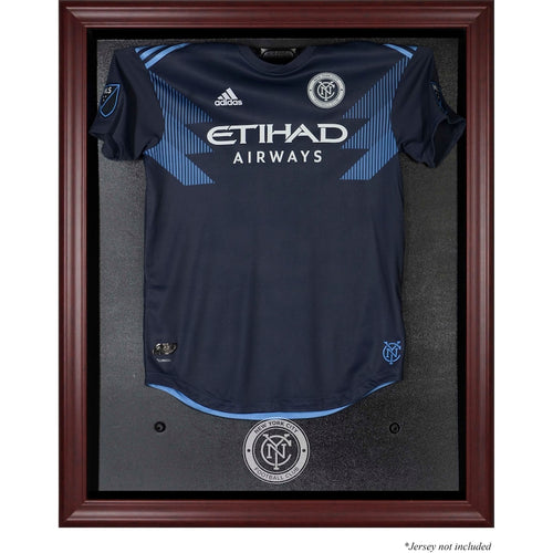 New York City FC Framed Mahogany Team Logo Jersey Display Case