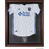 San Jose Earthquakes Framed Brown Team Logo Jersey Display Case