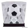 New York City FC Mahogany Team Logo Soccer Ball Display Case