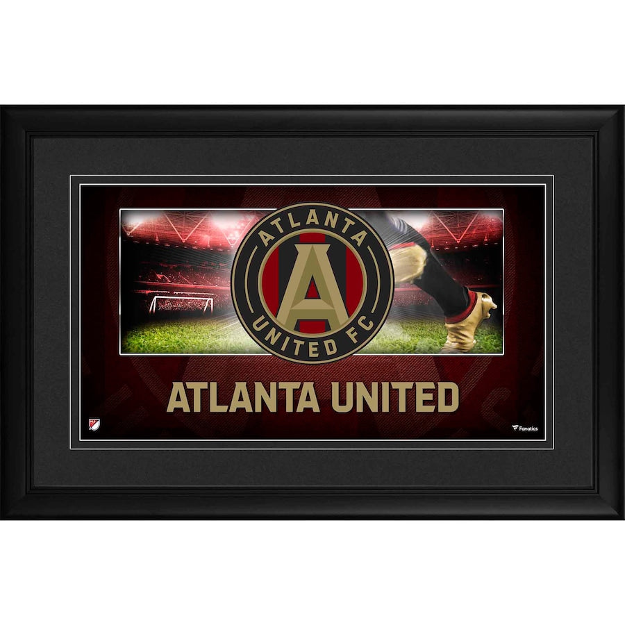 Atlanta United FC Framed 10'' x 18'' Team Logo Panoramic Photograph