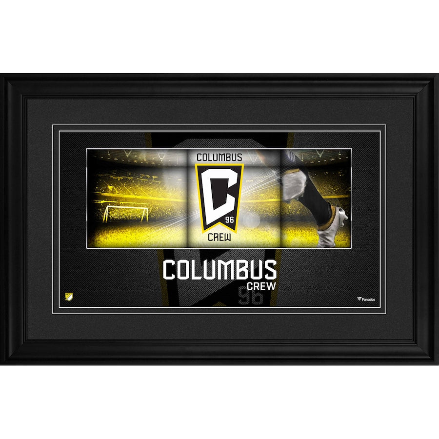 Columbus Crew Framed 10'' x 18'' Team Logo Panoramic Photograph