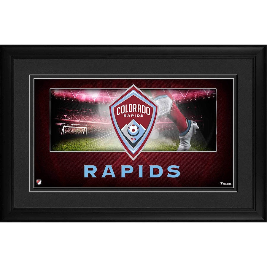 Colorado Rapids Framed 10'' x 18'' Team Logo Panoramic Photograph