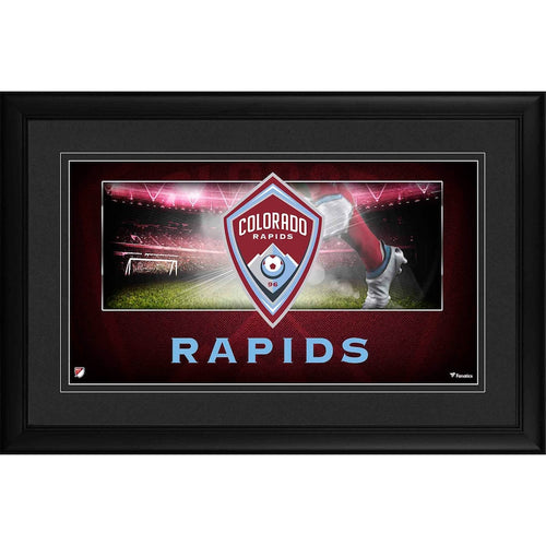 Colorado Rapids Framed 10'' x 18'' Team Logo Panoramic Photograph