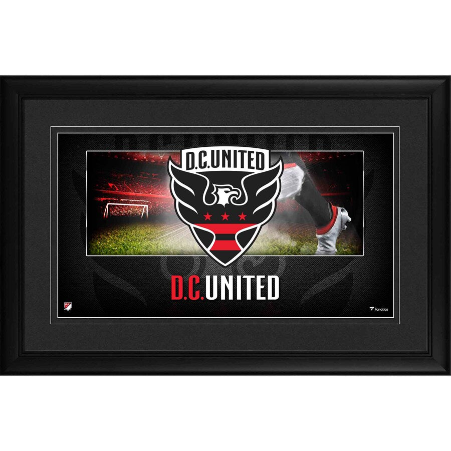 D.C United Framed 10'' x 18'' Team Logo Panoramic Photograph