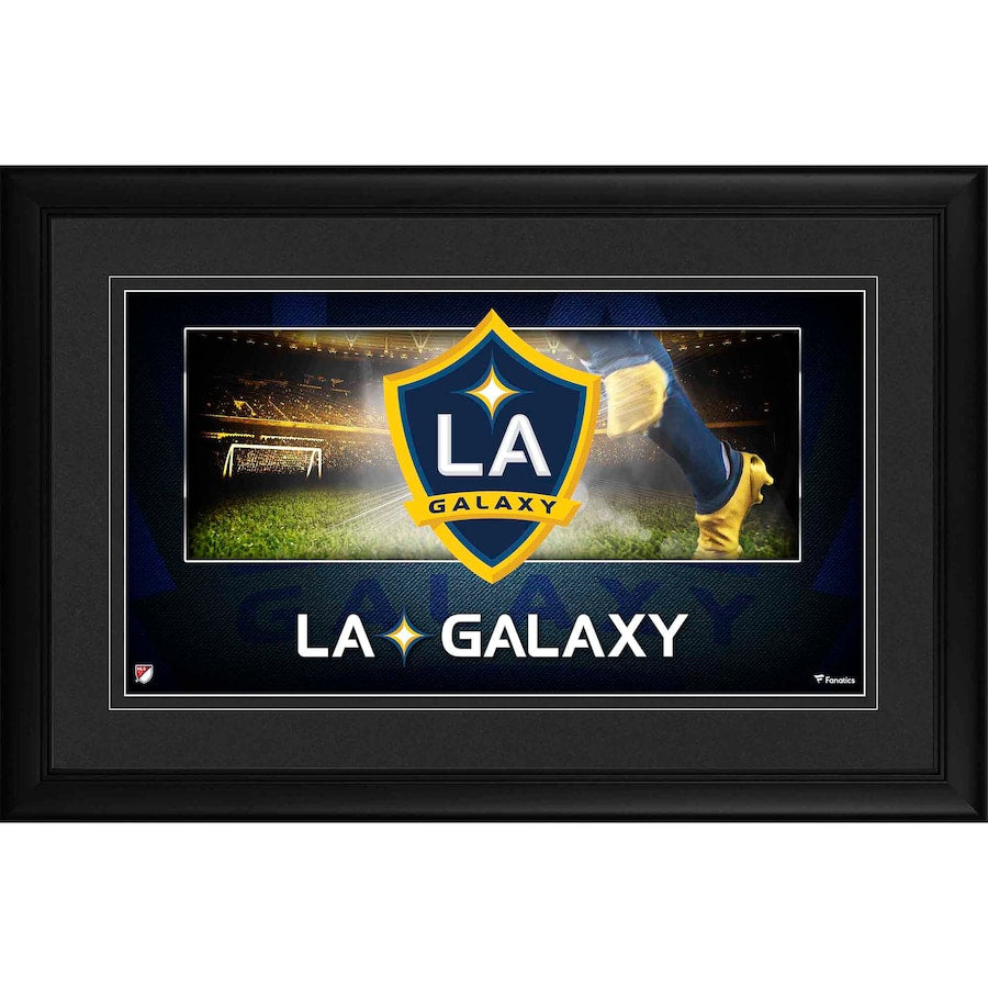 LA Galaxy Framed 10'' x 18'' Team Logo Panoramic Photograph