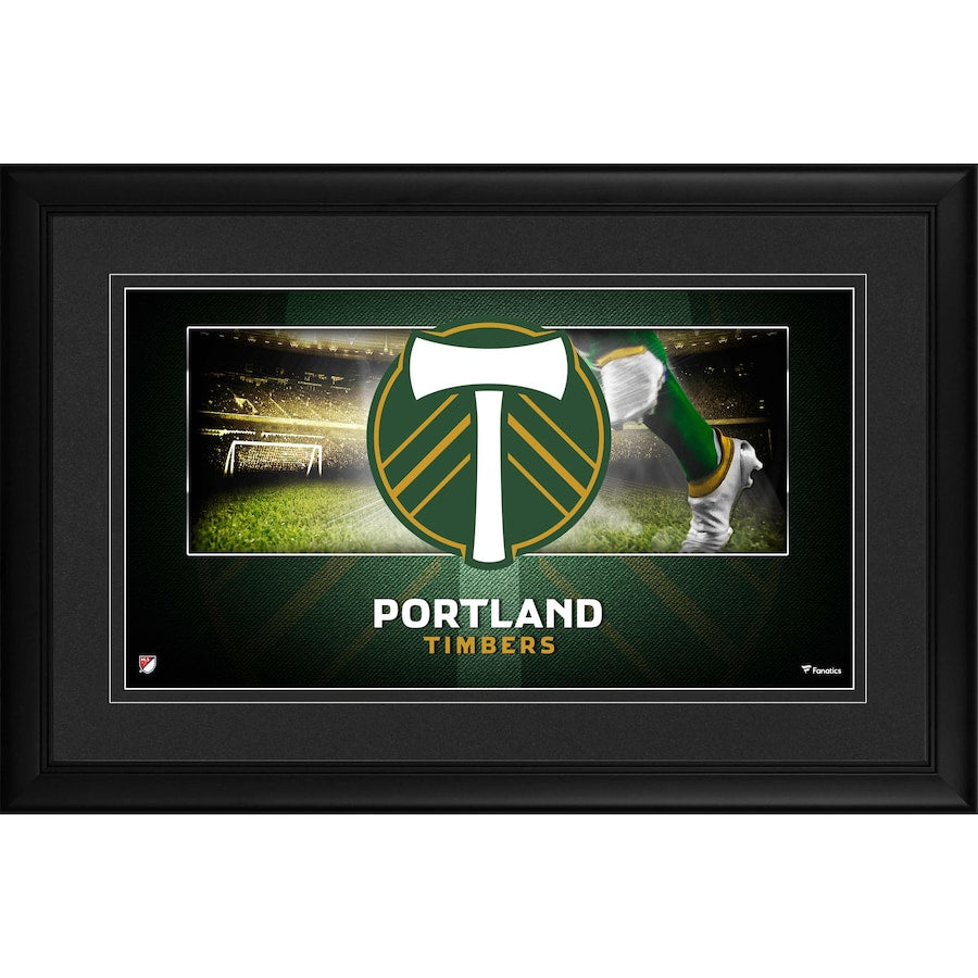 Portland Timbers Framed 10'' x 18'' Team Logo Panoramic Photograph