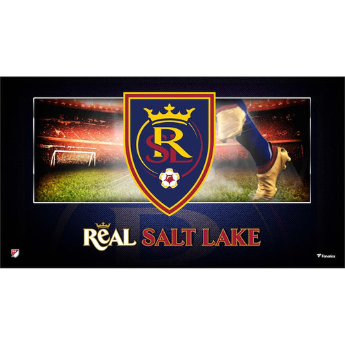 Real Salt Lake Framed 10'' x 18'' Team Logo Panoramic Photograph