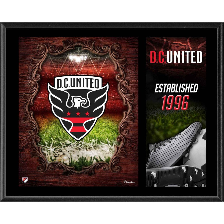 D.C United 12'' x 15'' Team Logo Sublimated Plaque