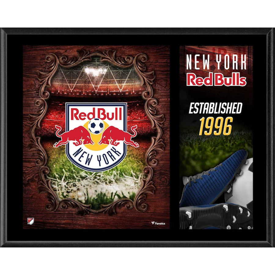 New York Red Bulls 12'' x 15'' Team Logo Sublimated Plaque