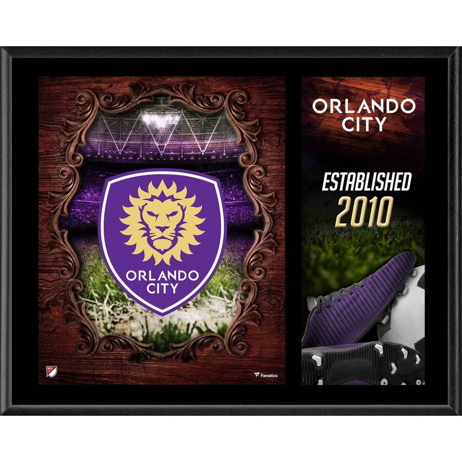 Orlando City SC 12'' x 15'' Team Logo Sublimated Plaque