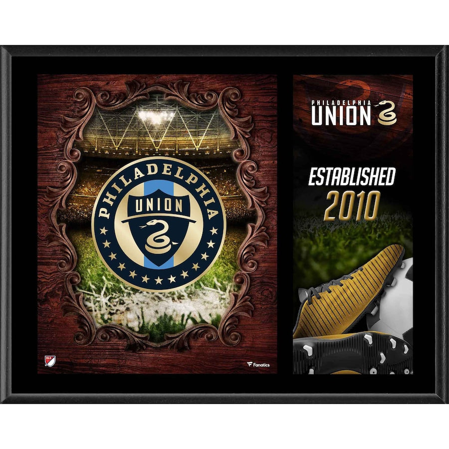 Philadelphia Union 12'' x 15'' Team Logo Sublimated Plaque