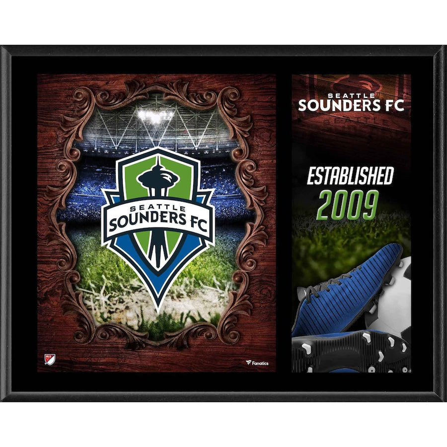 Seattle Sounders 12'' x 15'' Team Logo Sublimated Plaque