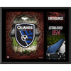 San Jose Earthquakes 12'' x 15'' Team Logo Sublimated Plaque