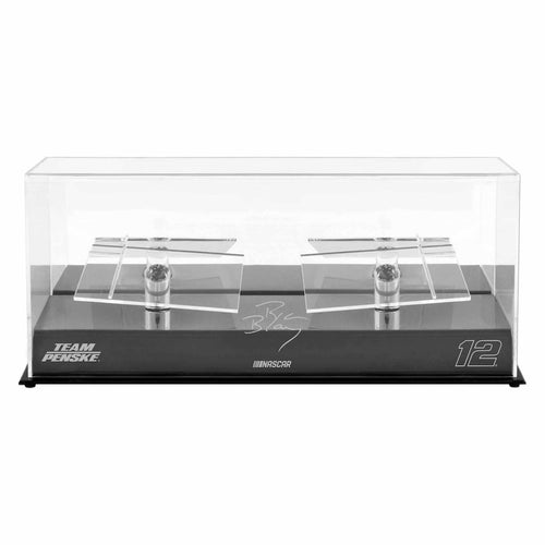 Ryan Blaney #12 Penske Racing 2 Car 1/24 Scale Die Cast Display Case With Platforms