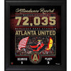 Atlanta United FC Framed 15'' x 17'' MLS Attendance Record Collage