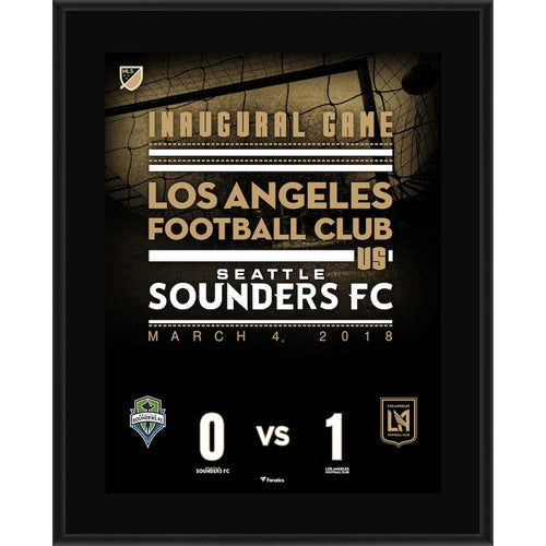 LAFC 10.5'' x 13'' Inaugural Game Sublimated Plaque