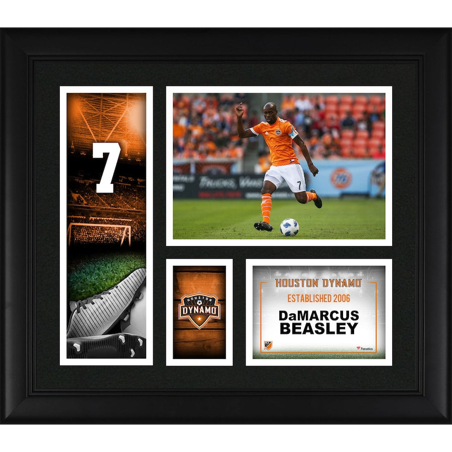 Damarcus Beasley Houston Dynamo Framed 15'' x 17'' Player Collage
