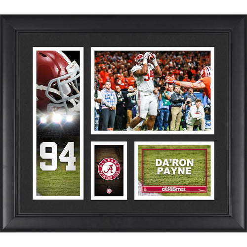 Da'Ron Payne Alabama Crimson Tide Framed 15'' x 17'' Player Collage