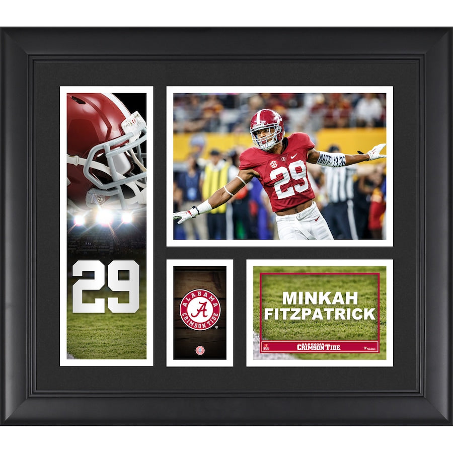 Minkah Fitzpatrick Alabama Crimson Tide Framed 15'' x 17'' Player Collage