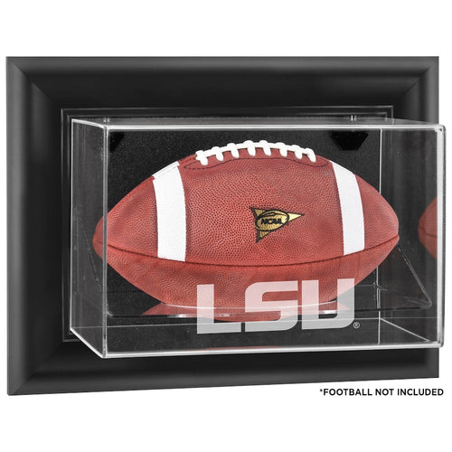 LSU Tigers Black Framed Wall Mounted Football Display Case