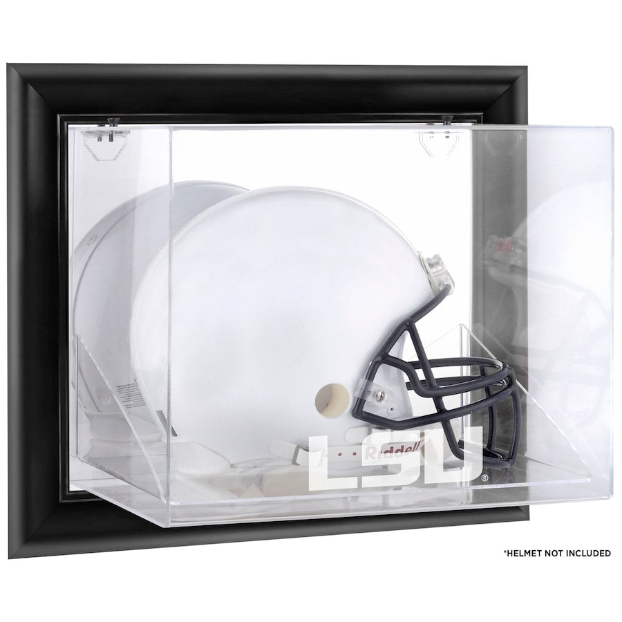 LSU Tigers Black Framed Wall Mounted Helmet Display Case