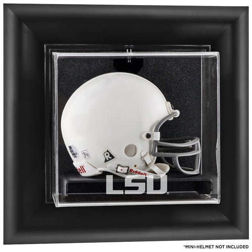 LSU Tigers Black Framed Wall Mounted Mini Helmet Display Case