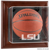 LSU Tigers Brown Framed Wall Mounted Basketball Display Case